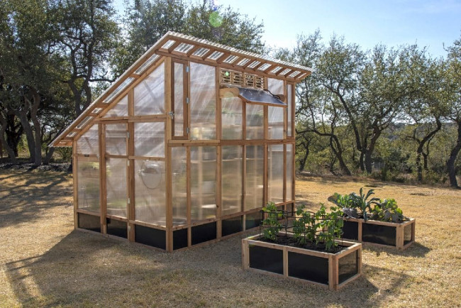 Slant-Roof Greenhouse